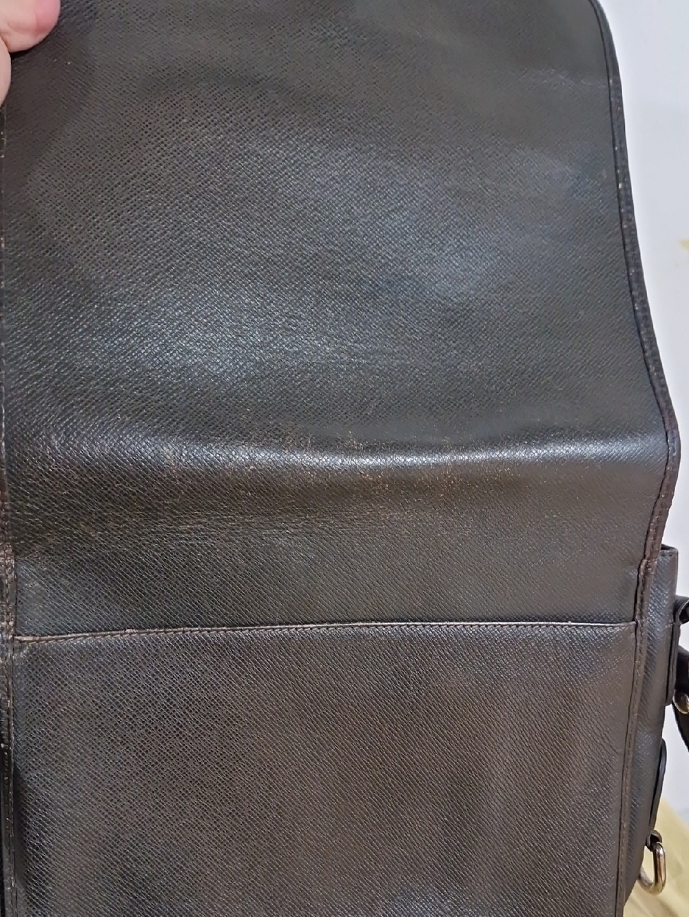 Louis Vuitton Dark Brown Taiga Leather Messenger Bag - Picture 12 of 12